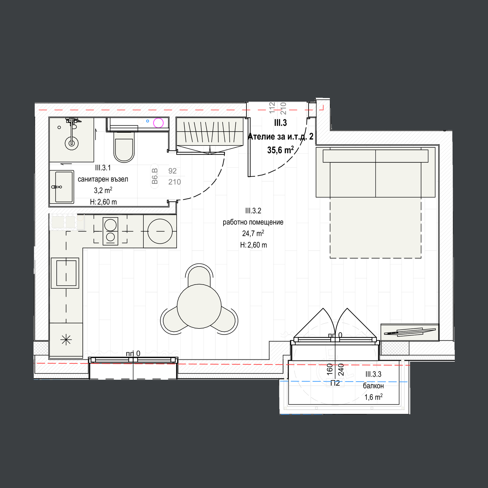 Ателие 2 405 план