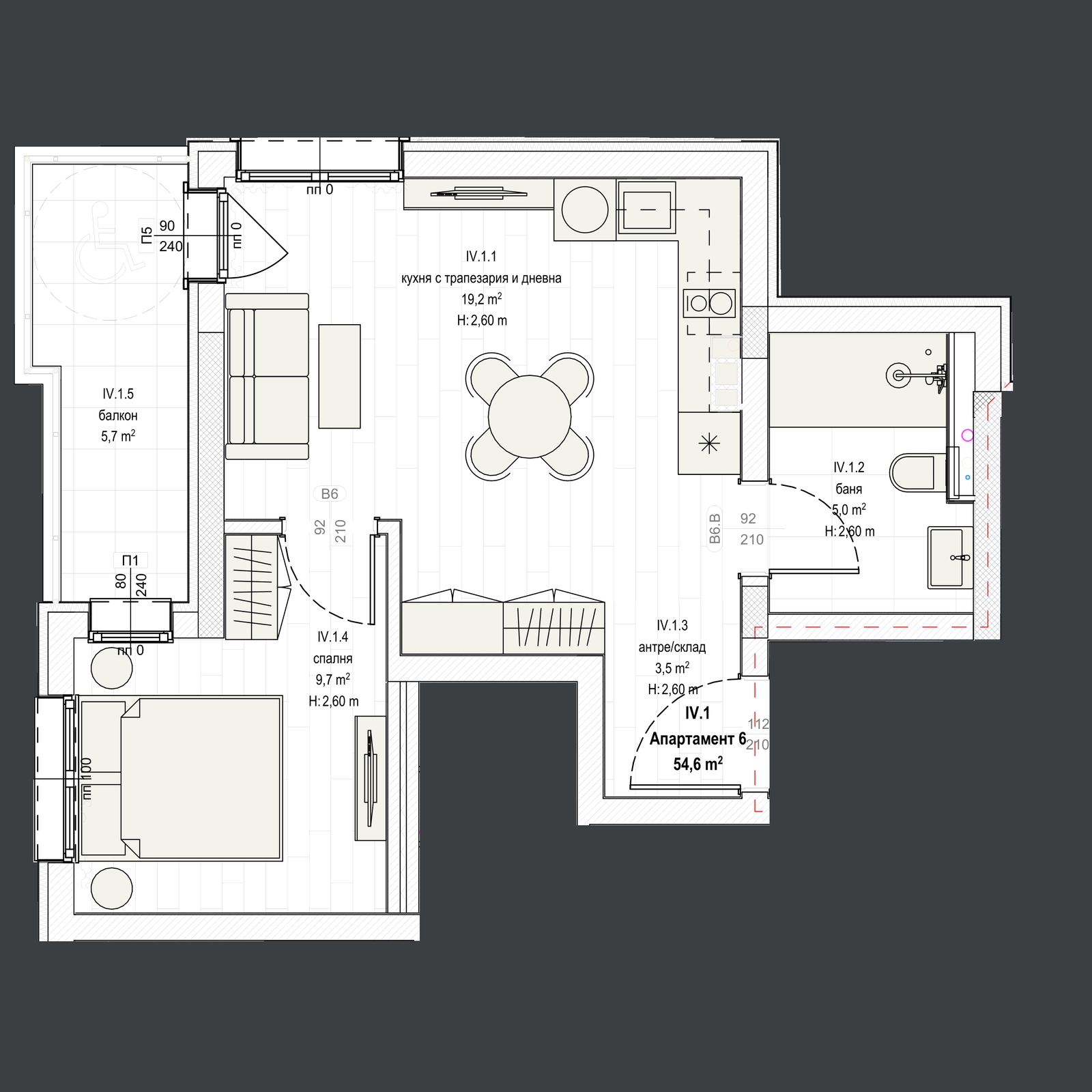 Апартамент 6 план