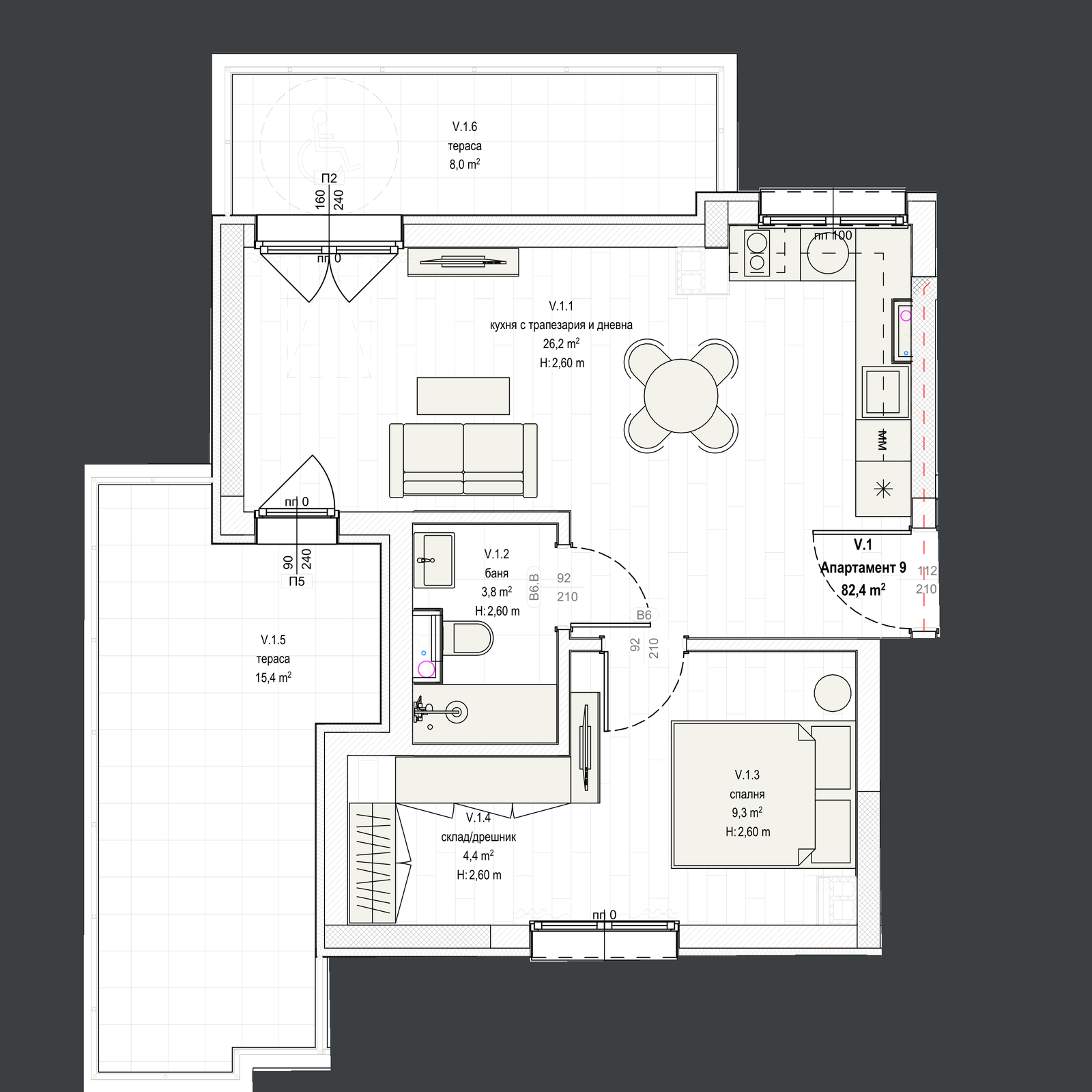 Апартамент 9 план