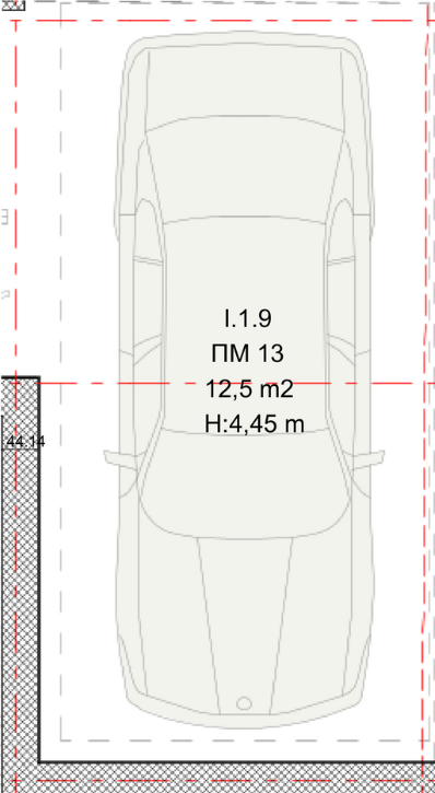 Паркомясто 13 plan