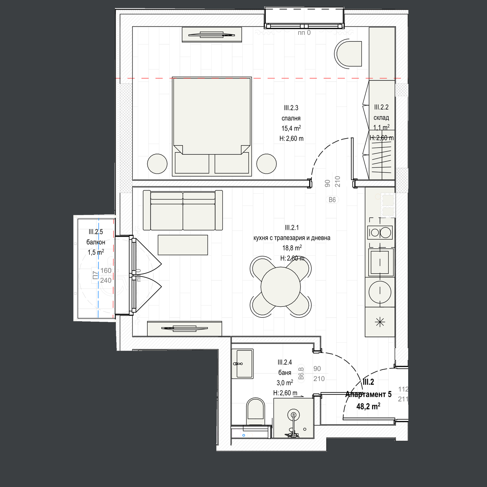 Апартамент 5 план