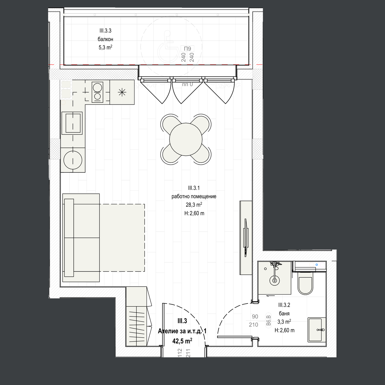 Ателие 1 план