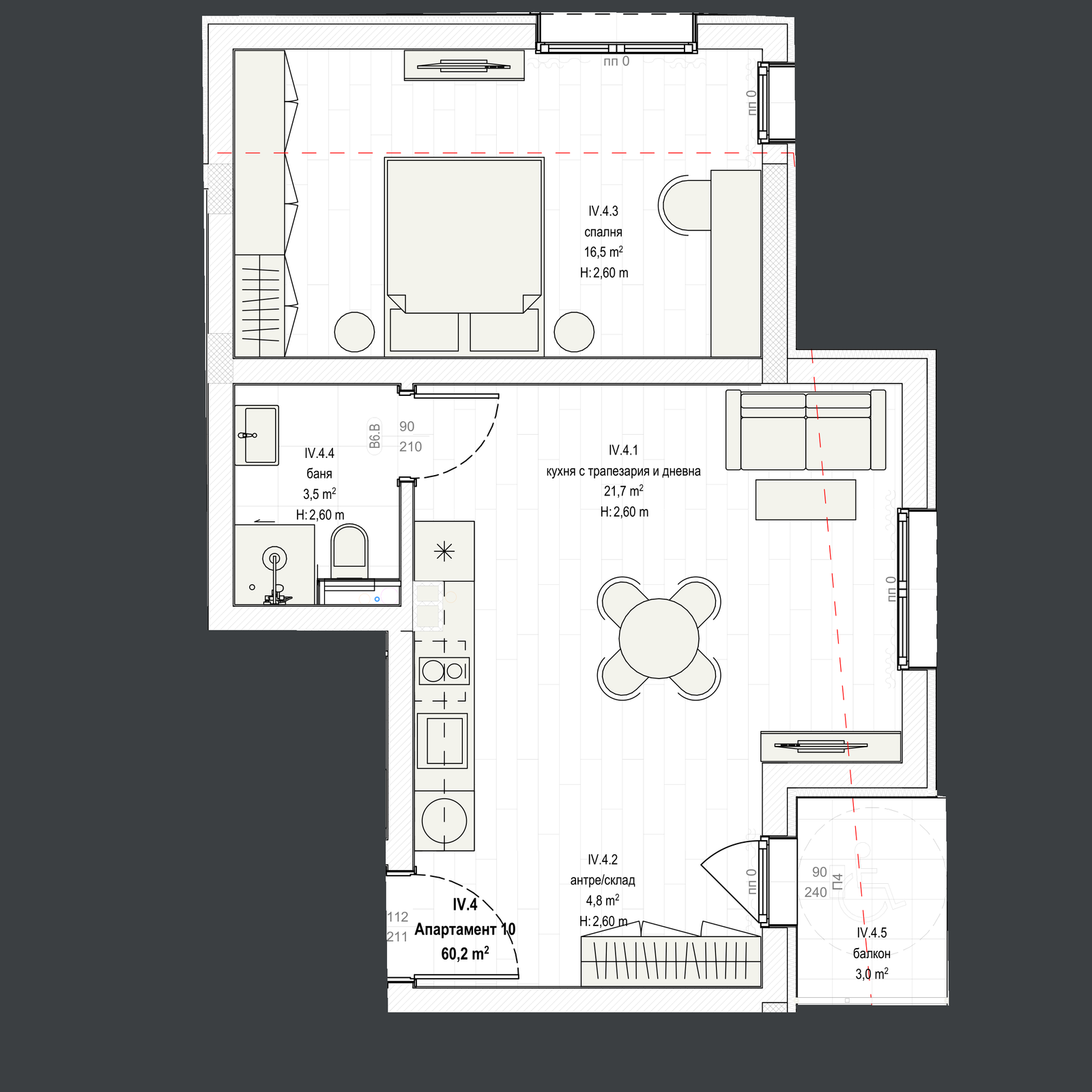 Апартамент 10 план