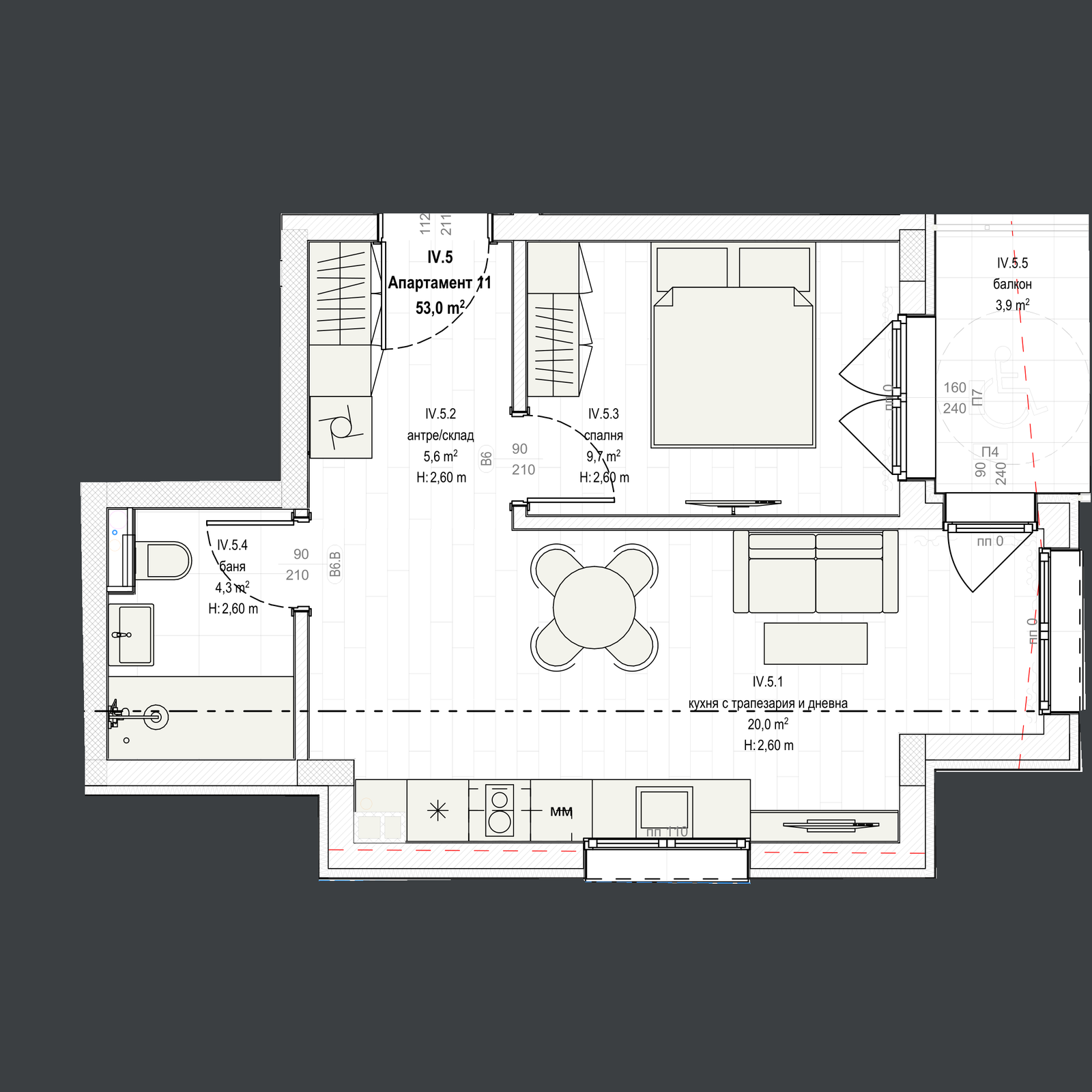 Апартамент 11 план