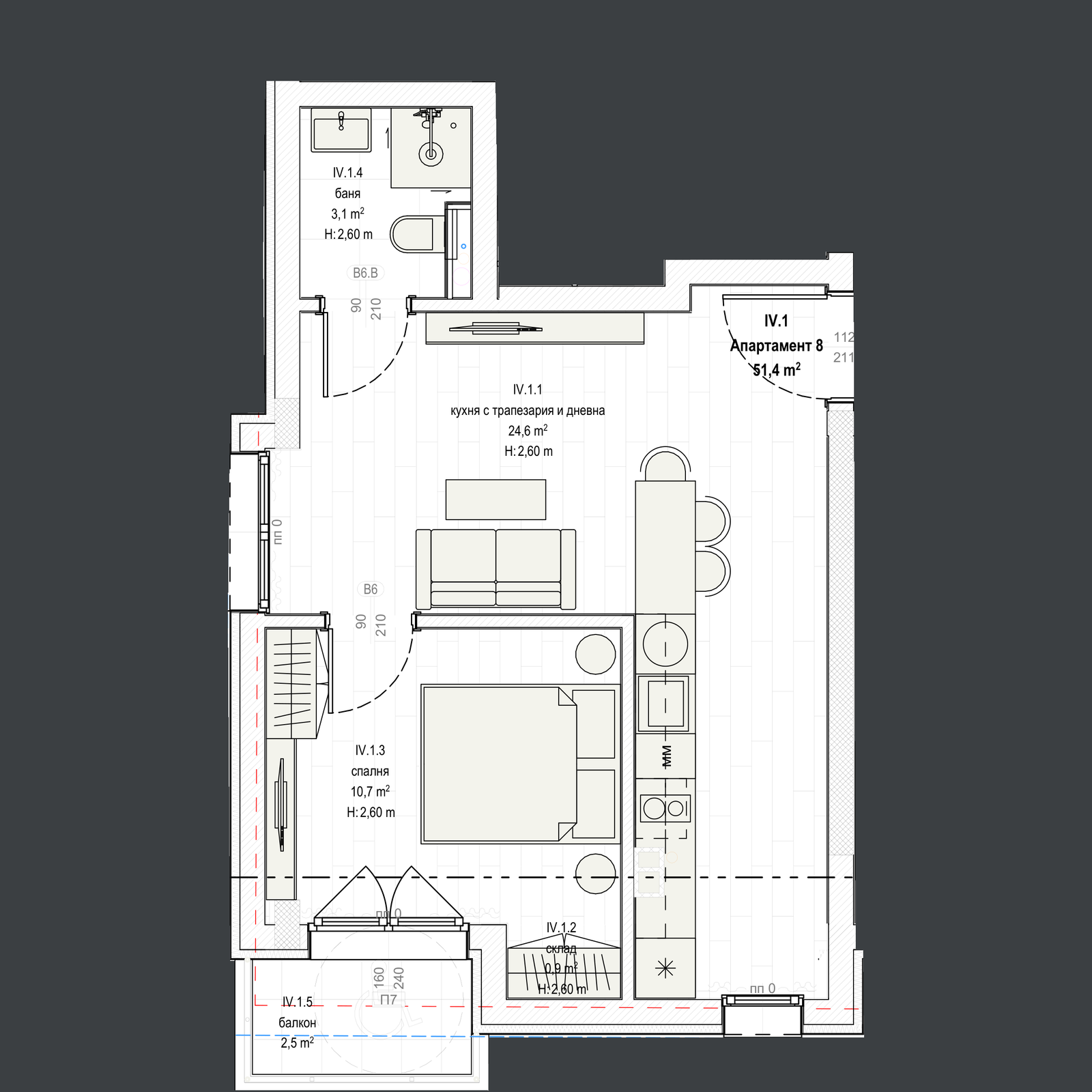 Апартамент 8 план