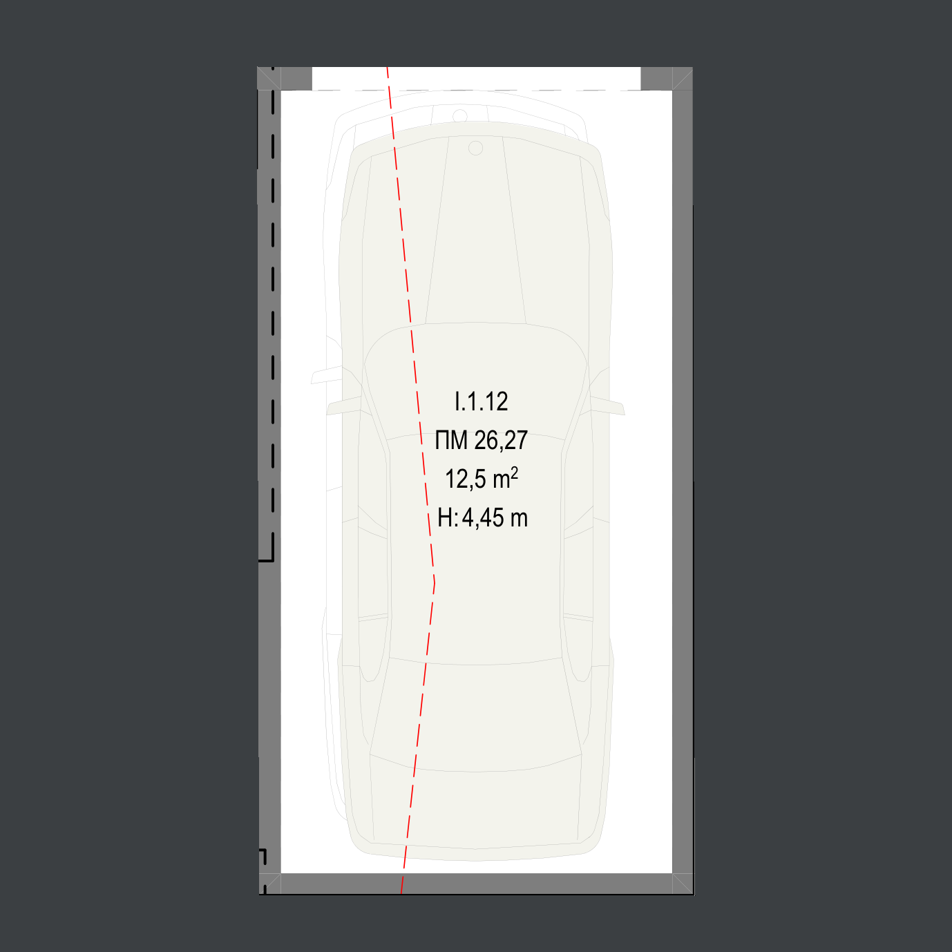 Паркомясто 26,27 план