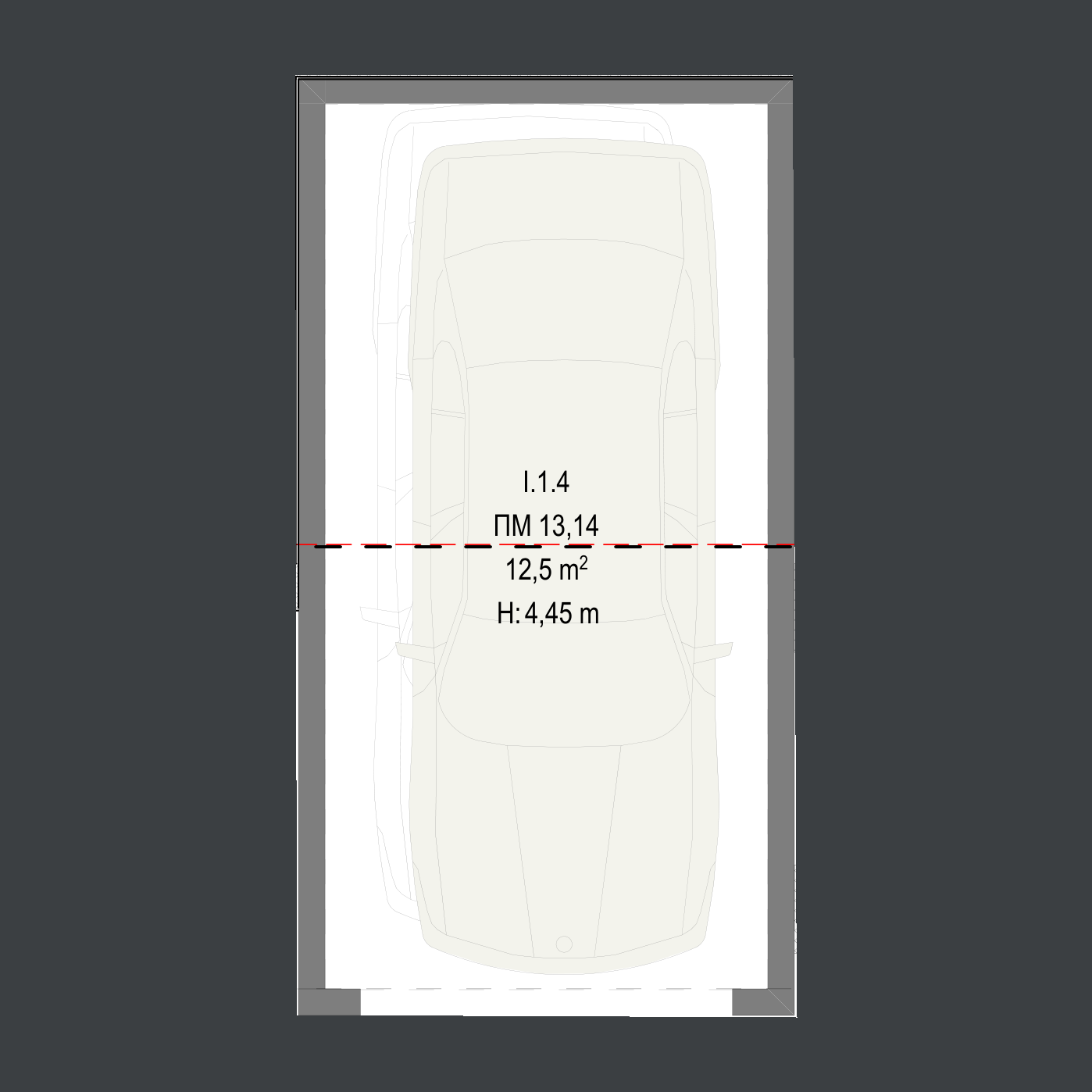 Паркомясто 13,14 план