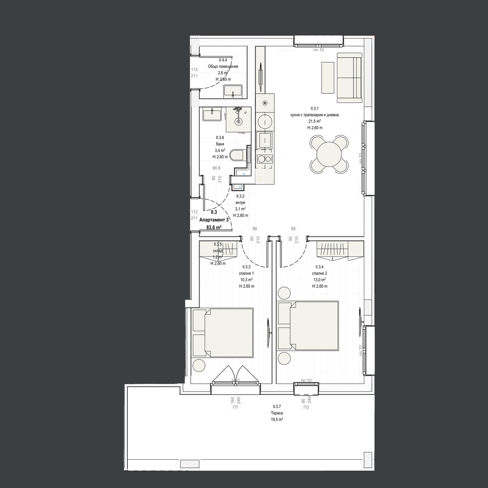 Апартамент 3 план